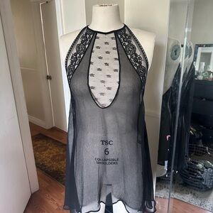 Vintage Lingerie La Perla Black Dress made in Italy size 4